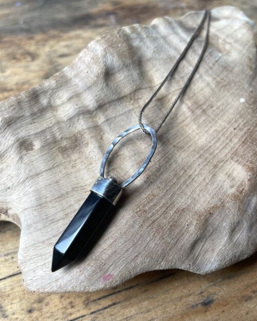 Obsidian Point Pendant